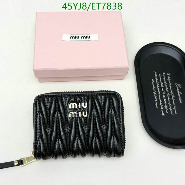 Miu Miu-Wallet-4A Quality Code: ET7838 $: 45USD