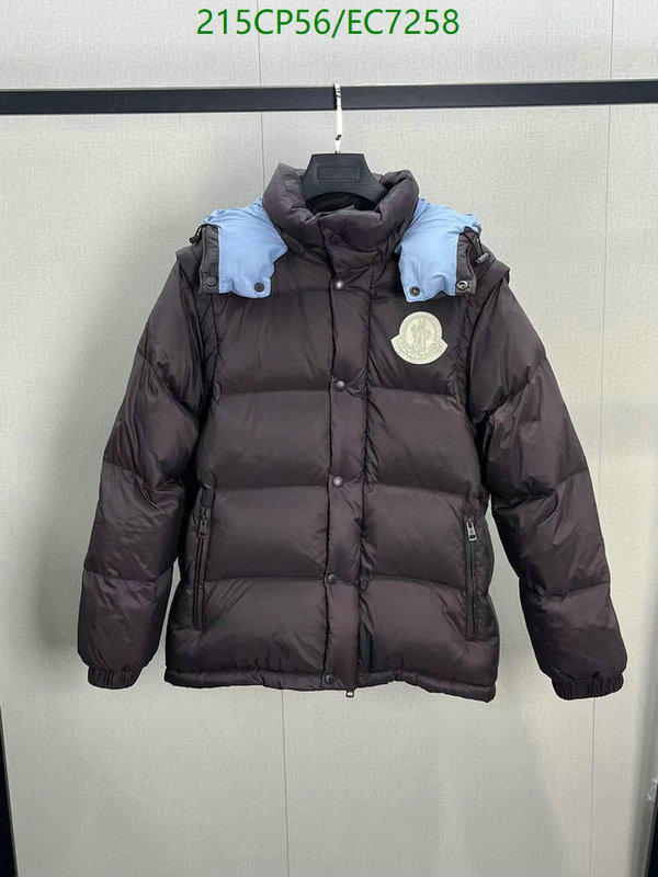 Moncler-Down jacket Men Code: EC7258 $: 215USD