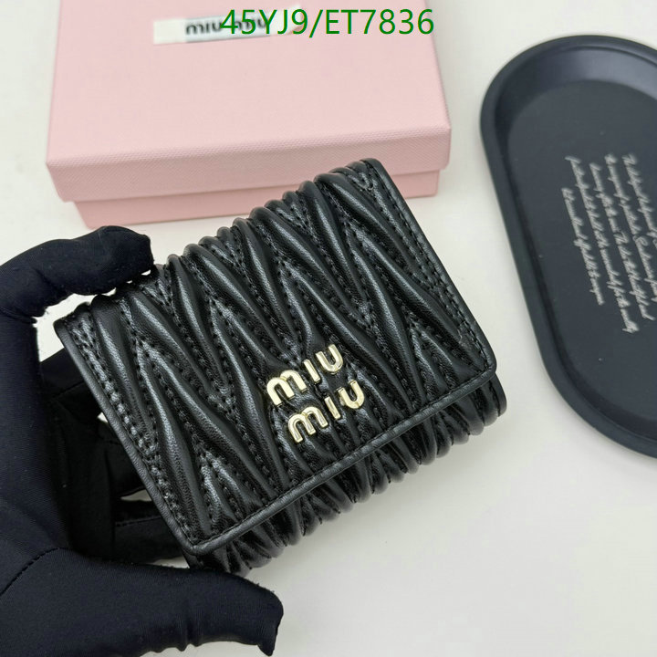 Miu Miu-Wallet-4A Quality Code: ET7836 $: 45USD