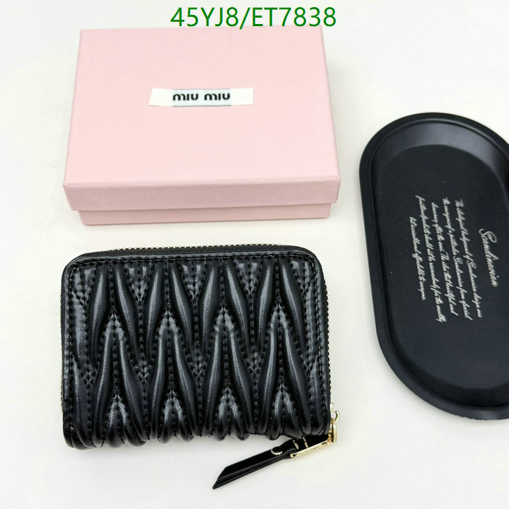 Miu Miu-Wallet-4A Quality Code: ET7838 $: 45USD