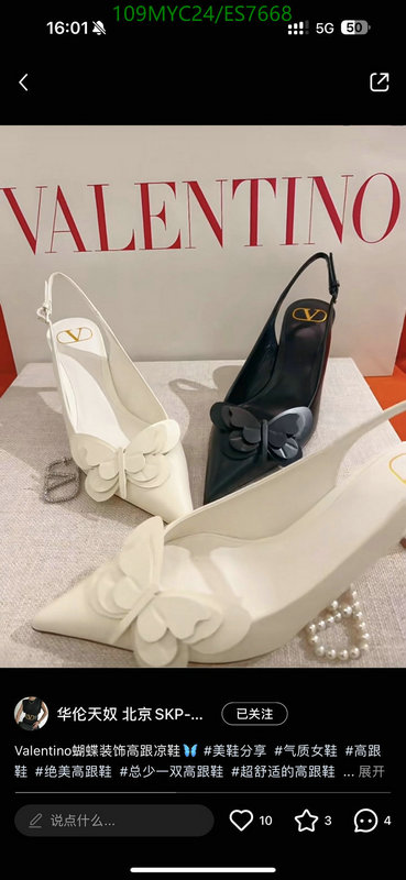 Valentino-Women Shoes Code: ES7668 $: 109USD