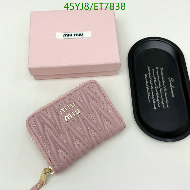 Miu Miu-Wallet-4A Quality Code: ET7838 $: 45USD