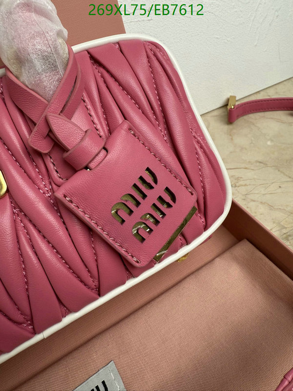 Miu Miu-Bag-Mirror Quality Code: EB7612 $: 269USD