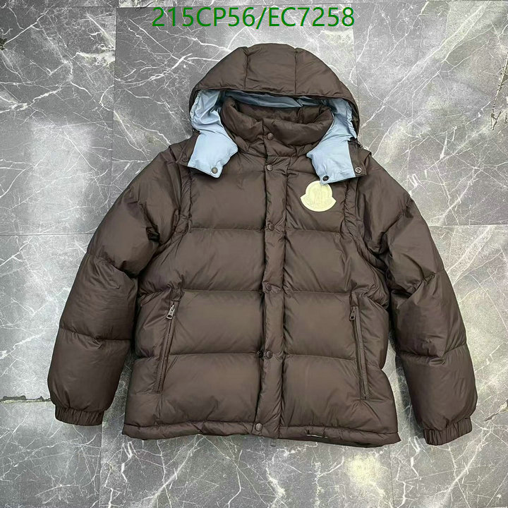 Moncler-Down jacket Men Code: EC7258 $: 215USD