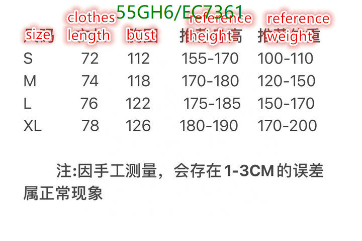Gucci-Clothing Code: EC7361 $: 55USD