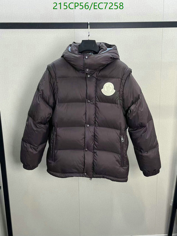 Moncler-Down jacket Men Code: EC7258 $: 215USD