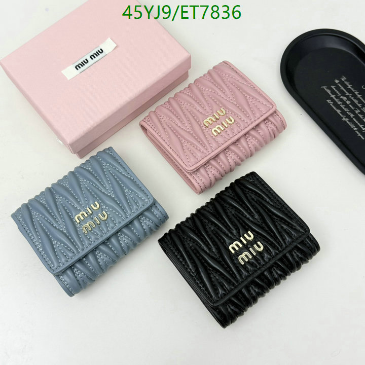Miu Miu-Wallet-4A Quality Code: ET7836 $: 45USD