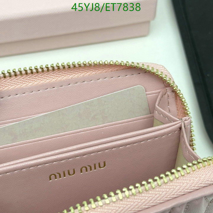 Miu Miu-Wallet-4A Quality Code: ET7838 $: 45USD
