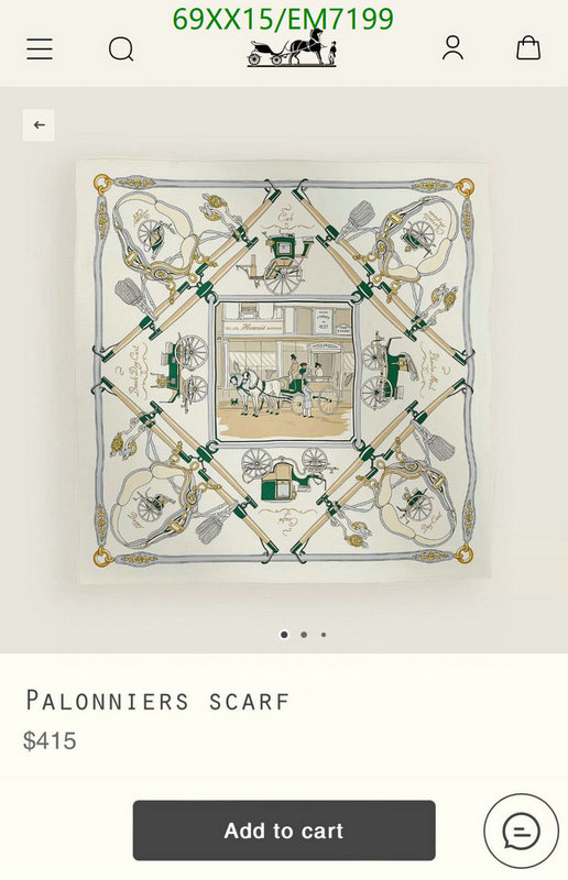 Hermes-Scarf Code: EM7199 $: 69USD