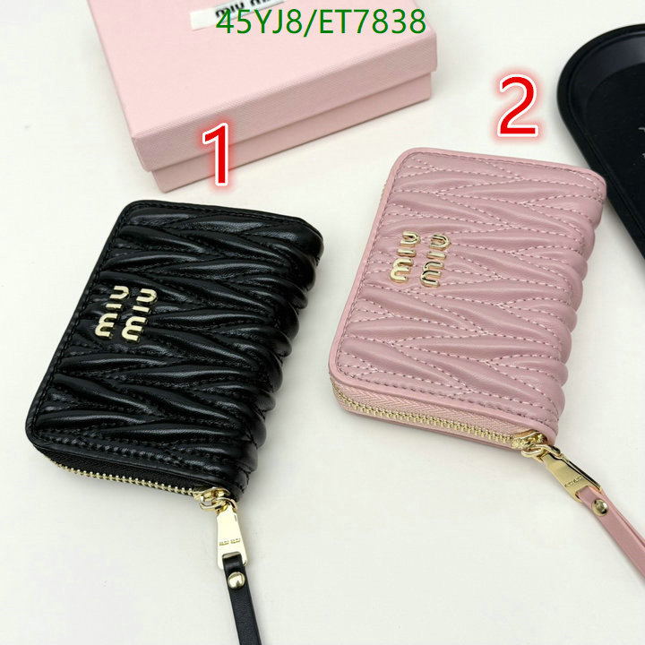 Miu Miu-Wallet-4A Quality Code: ET7838 $: 45USD