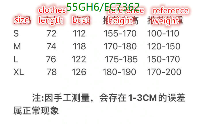Gucci-Clothing Code: EC7362 $: 55USD