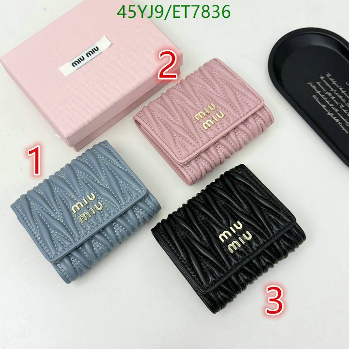 Miu Miu-Wallet-4A Quality Code: ET7836 $: 45USD