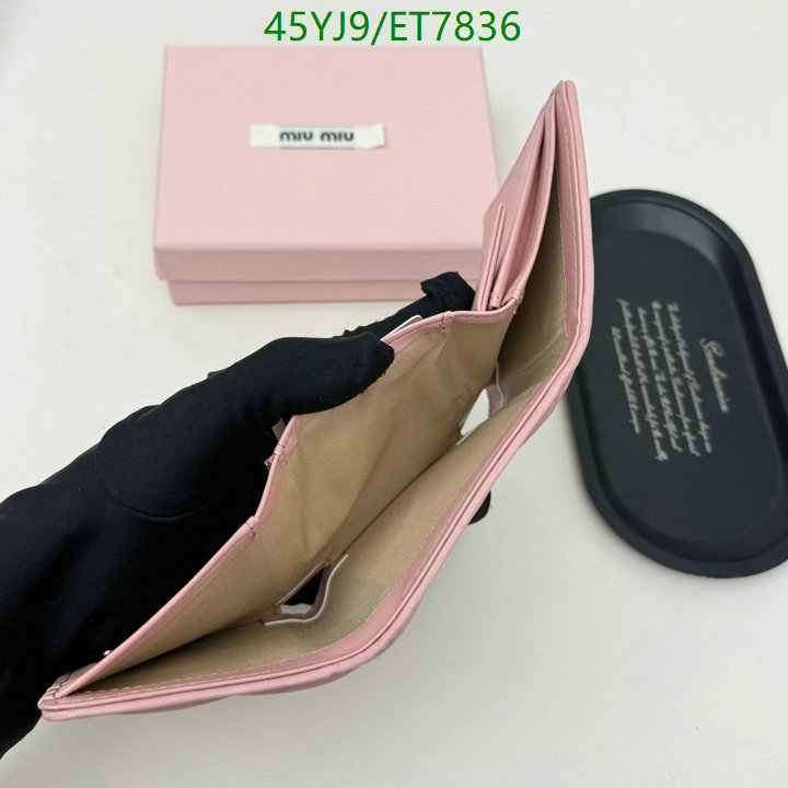 Miu Miu-Wallet-4A Quality Code: ET7836 $: 45USD