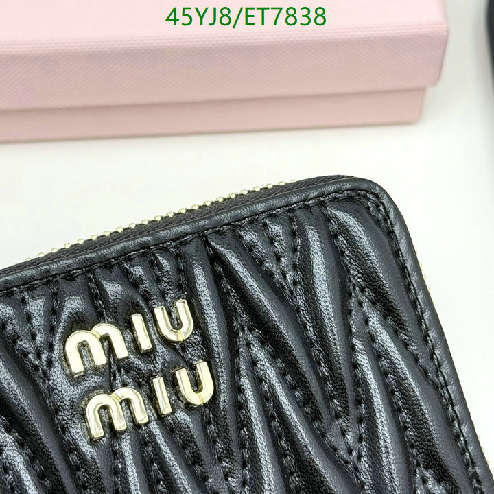 Miu Miu-Wallet-4A Quality Code: ET7838 $: 45USD