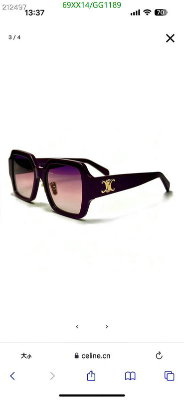 Celine-Glasses Code: GG1189 $: 69USD