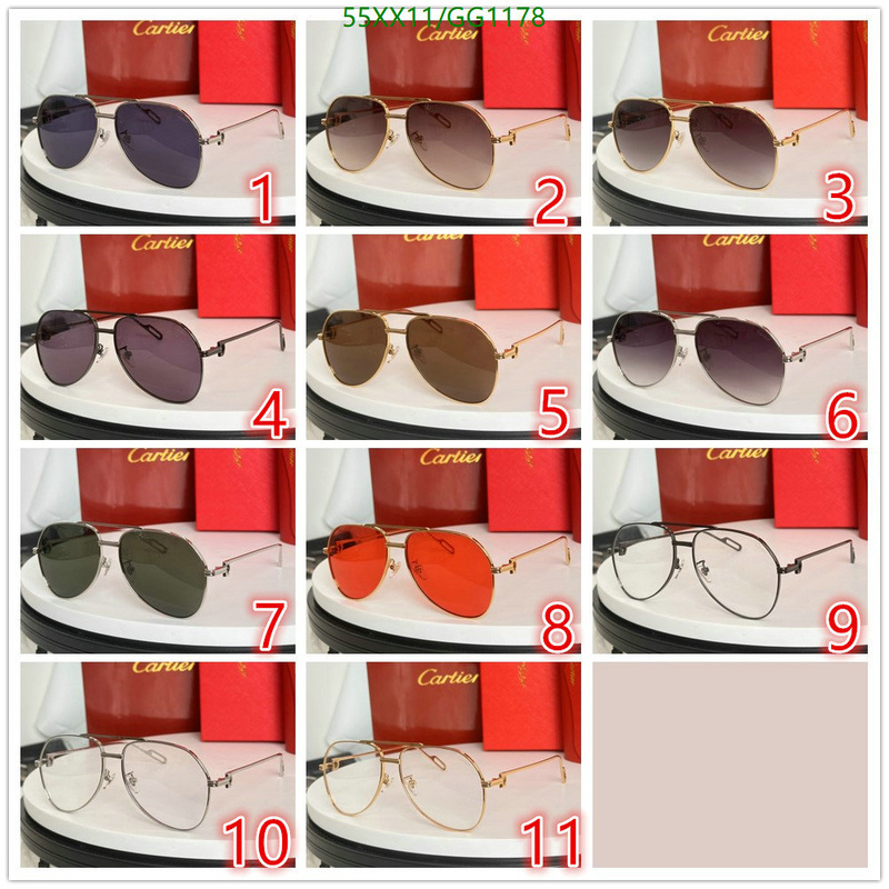 Cartier-Glasses Code: GG1178 $: 55USD