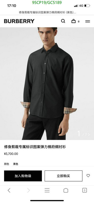Burberry-Clothing Code: GC5189 $: 95USD