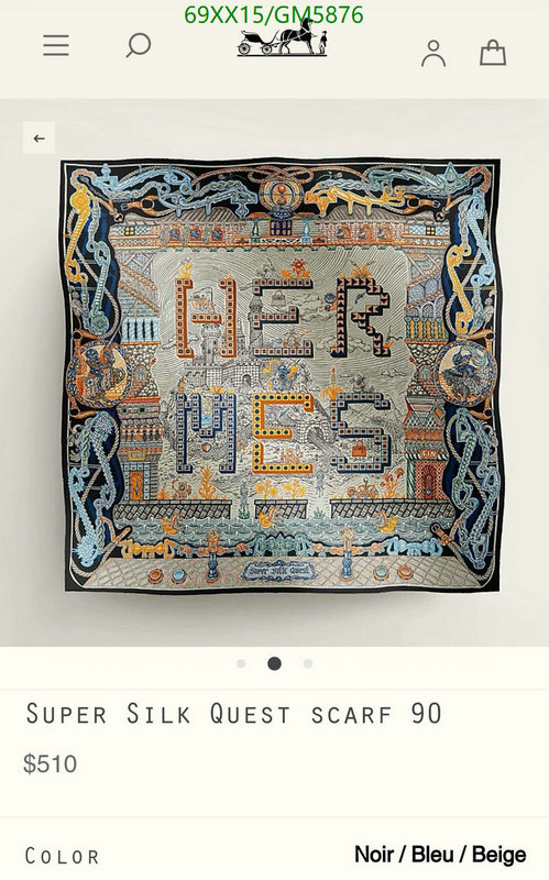 Hermes-Scarf Code: GM5876 $: 69USD