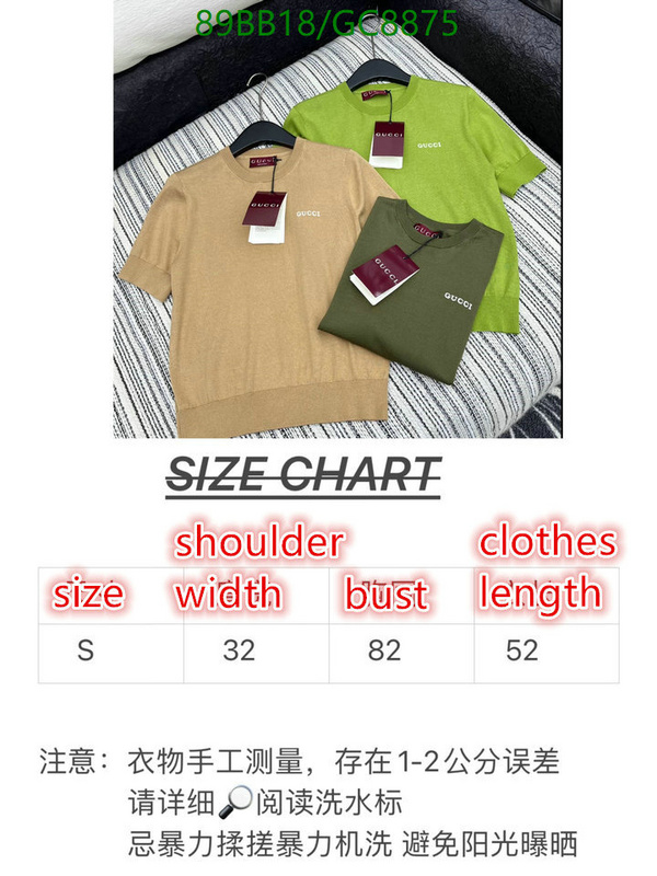 Gucci-Clothing Code: GC8875 $: 89USD