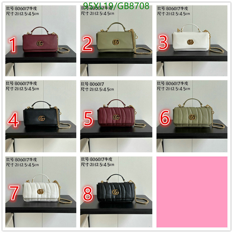 Gucci-Bag-4A Quality Code: GB8708 $: 95USD