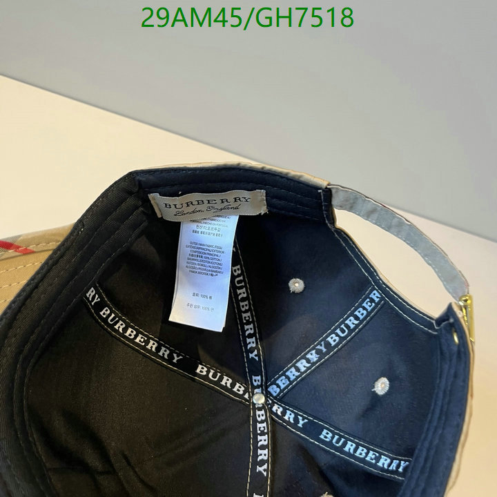 Burberry-Cap(Hat) Code: GH7518 $: 29USD