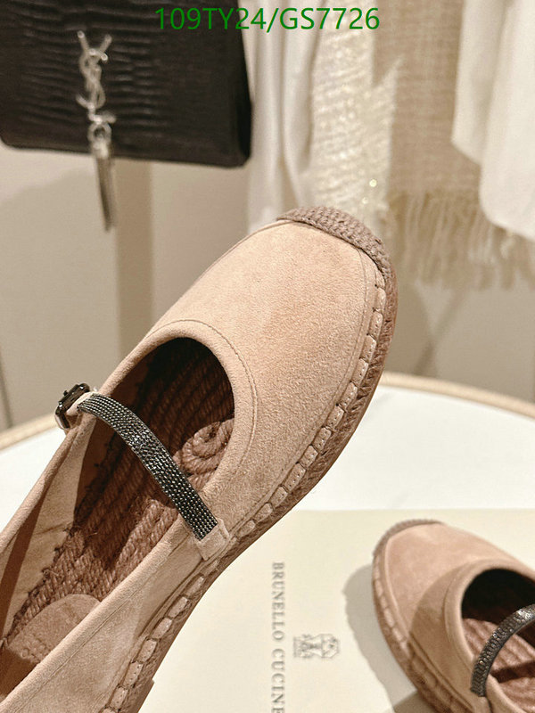 Brunello Cucinelli-Women Shoes Code: GS7726 $: 109USD