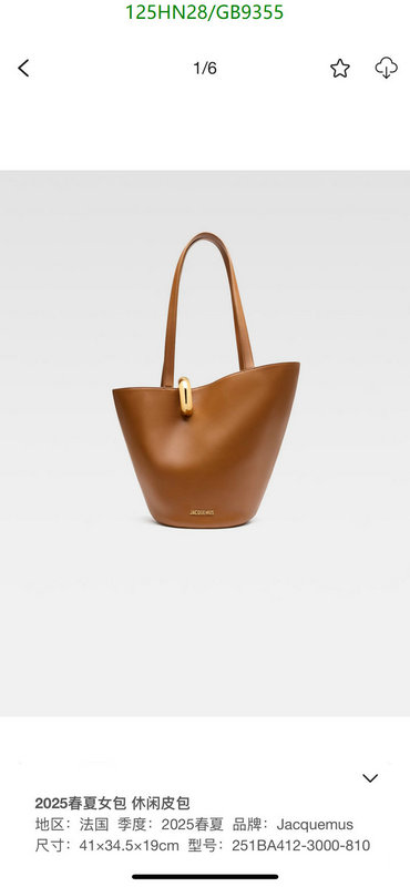 Jacquemus-Bag-4A Quality Code: GB9355 $: 125USD