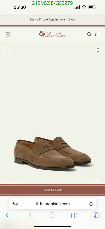 Loro Piana-Men shoes Code: GS9279 $: 219USD