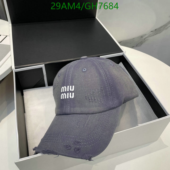 Miu Miu-Cap(Hat) Code: GH7684 $: 29USD