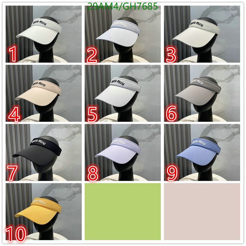 Miu Miu-Cap(Hat) Code: GH7685 $: 29USD