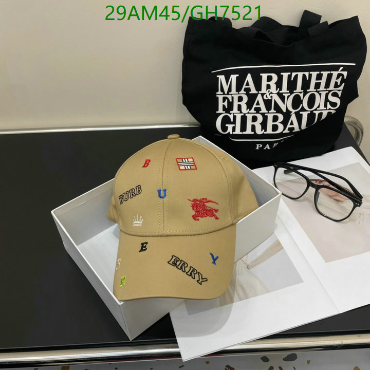 Burberry-Cap(Hat) Code: GH7521 $: 29USD