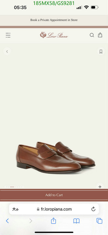 Loro Piana-Men shoes Code: GS9281 $: 185USD