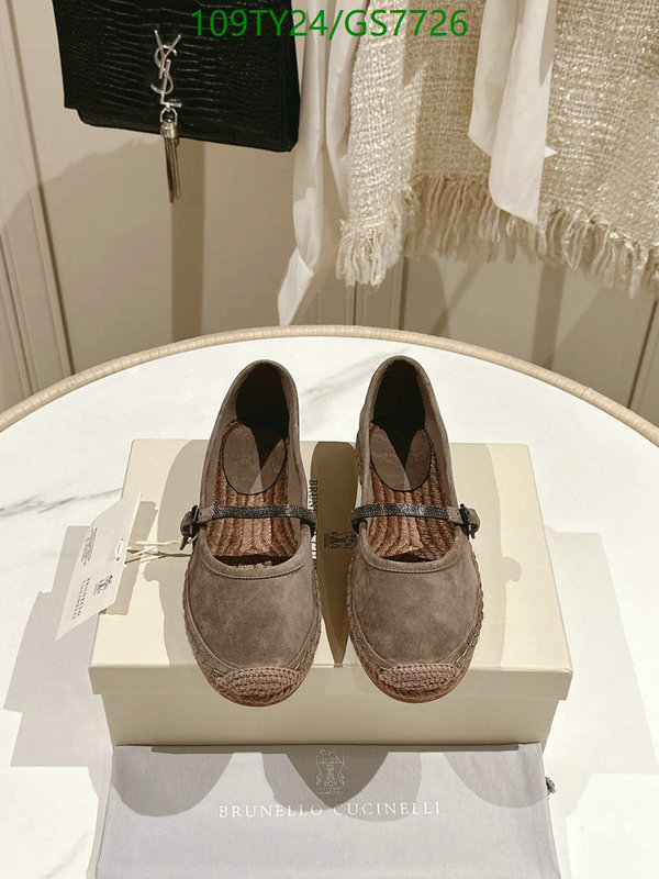 Brunello Cucinelli-Women Shoes Code: GS7726 $: 109USD