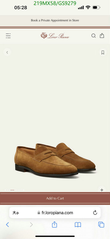 Loro Piana-Men shoes Code: GS9279 $: 219USD