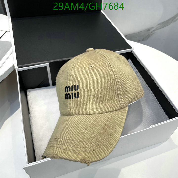 Miu Miu-Cap(Hat) Code: GH7684 $: 29USD