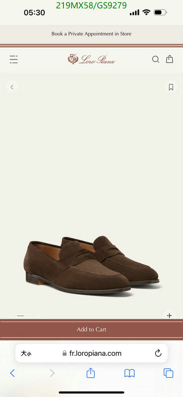 Loro Piana-Men shoes Code: GS9279 $: 219USD