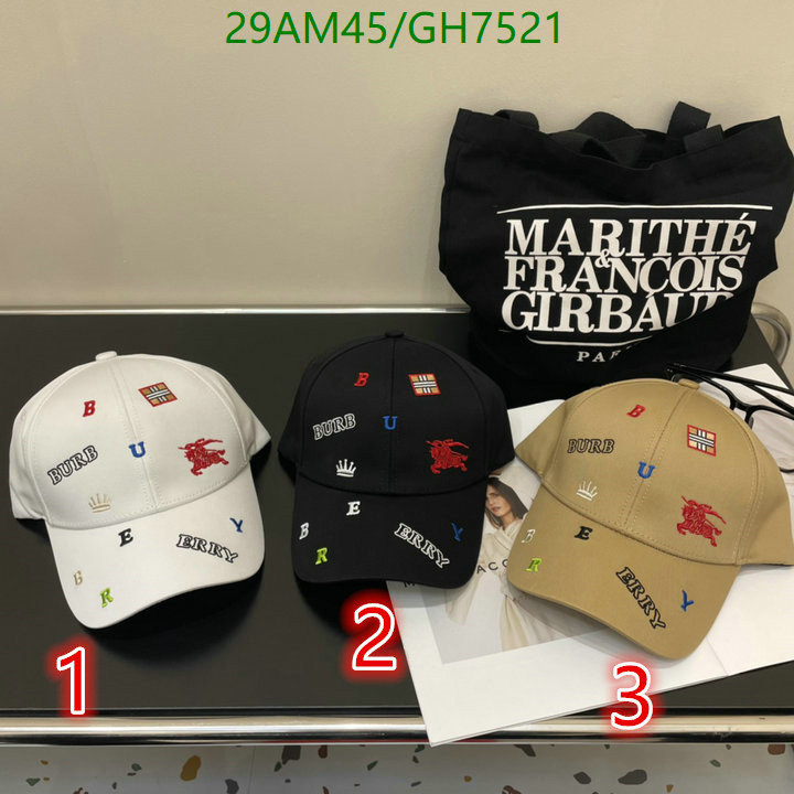 Burberry-Cap(Hat) Code: GH7521 $: 29USD