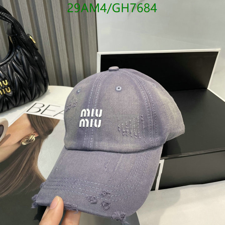 Miu Miu-Cap(Hat) Code: GH7684 $: 29USD