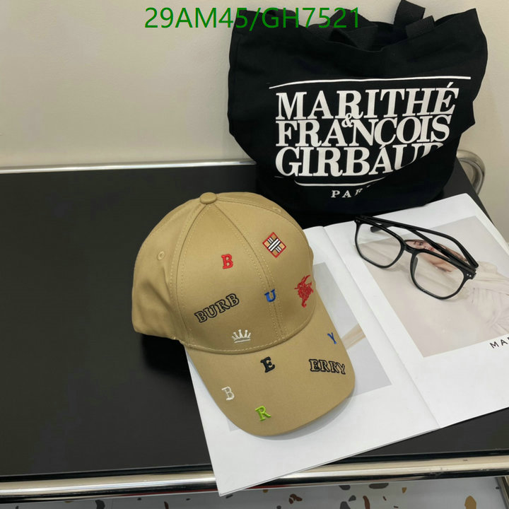 Burberry-Cap(Hat) Code: GH7521 $: 29USD