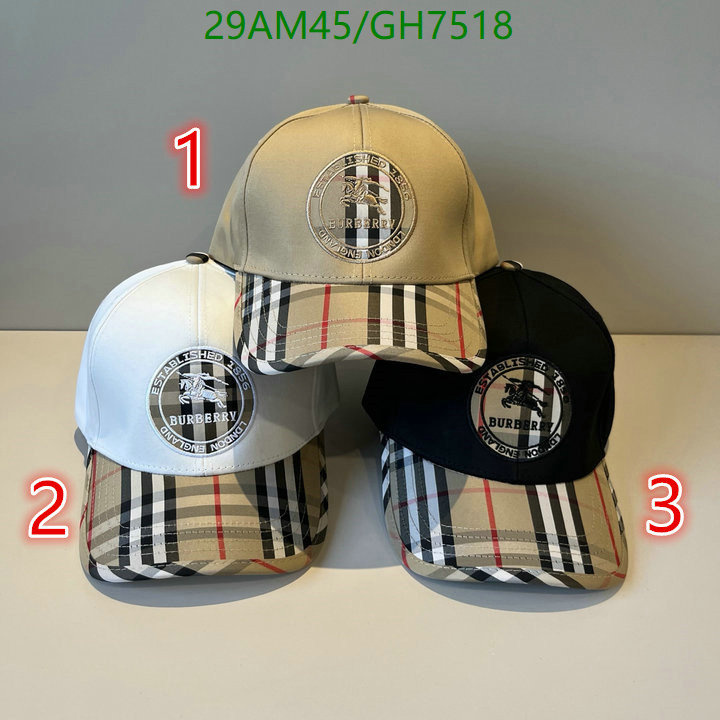 Burberry-Cap(Hat) Code: GH7518 $: 29USD