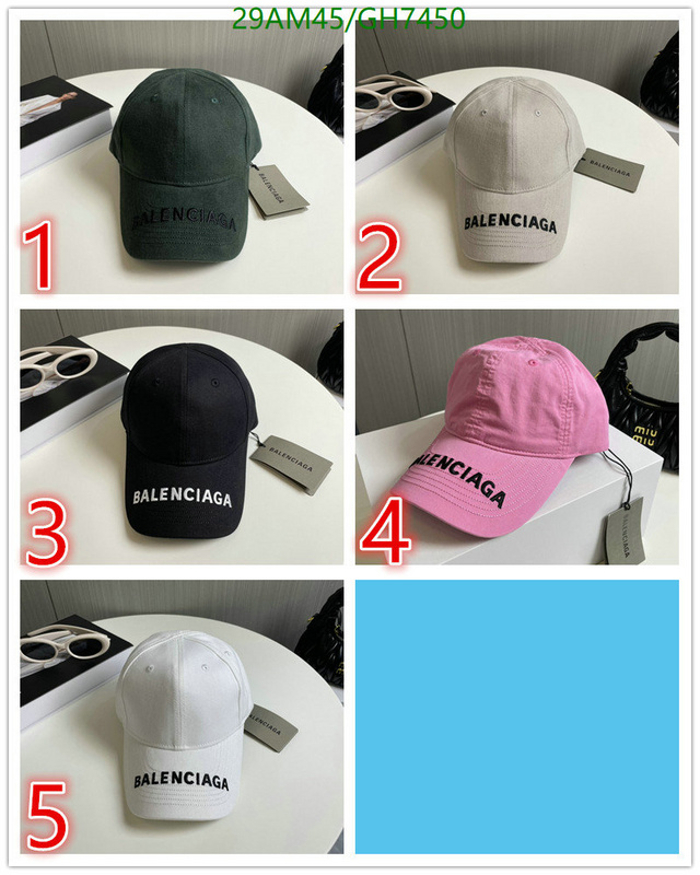 Balenciaga-Cap(Hat) Code: GH7450 $: 29USD