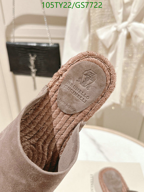 Brunello Cucinelli-Women Shoes Code: GS7722 $: 105USD