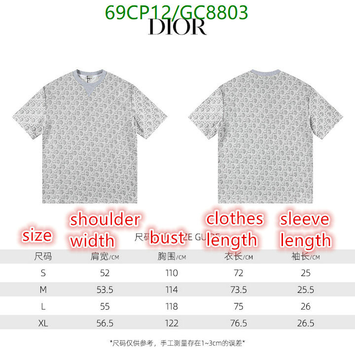 Dior-Clothing Code: GC8803 $: 69USD