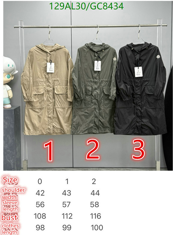 Moncler-Clothing Code: GC8434 $: 129USD