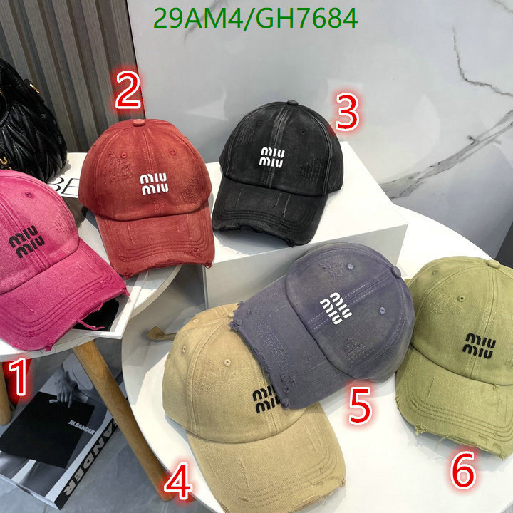 Miu Miu-Cap(Hat) Code: GH7684 $: 29USD