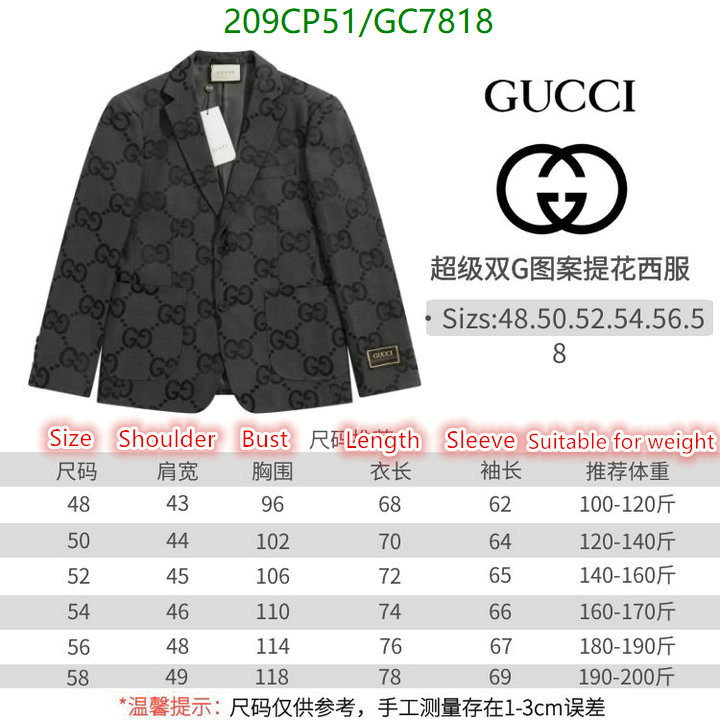 Gucci-Clothing Code: GC7818