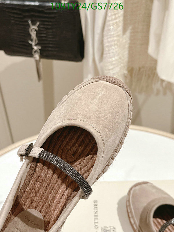 Brunello Cucinelli-Women Shoes Code: GS7726 $: 109USD