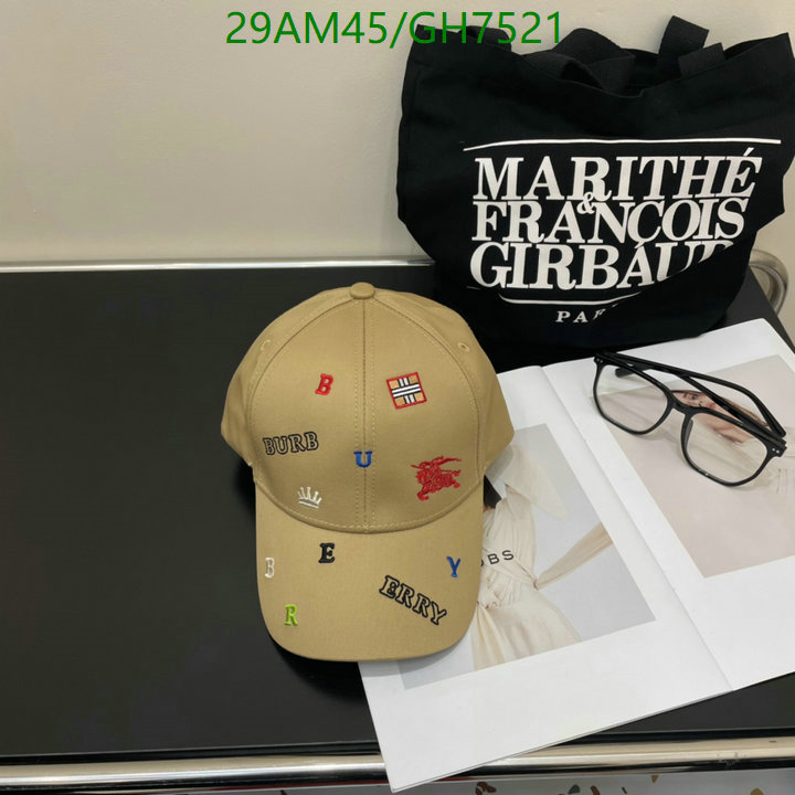 Burberry-Cap(Hat) Code: GH7521 $: 29USD