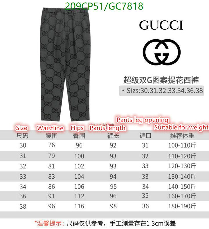 Gucci-Clothing Code: GC7818