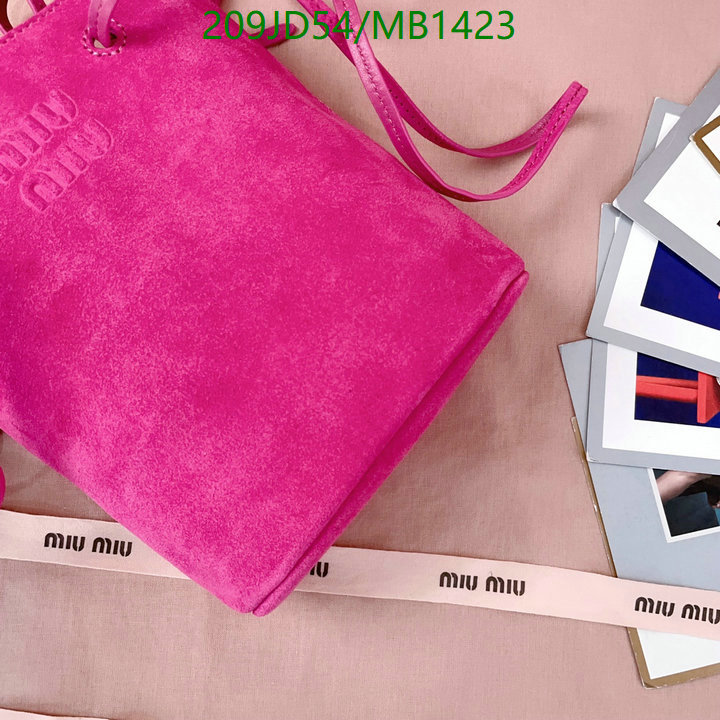 Miu Miu-Bag-Mirror Quality Code: MB1423 $: 209USD
